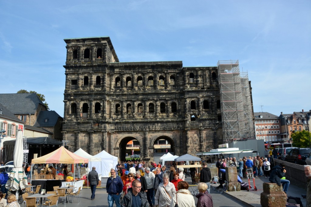 Porta Nigra, Black Gate.  A UNESCO site, it is the largest Roman city gate north of the Alps.